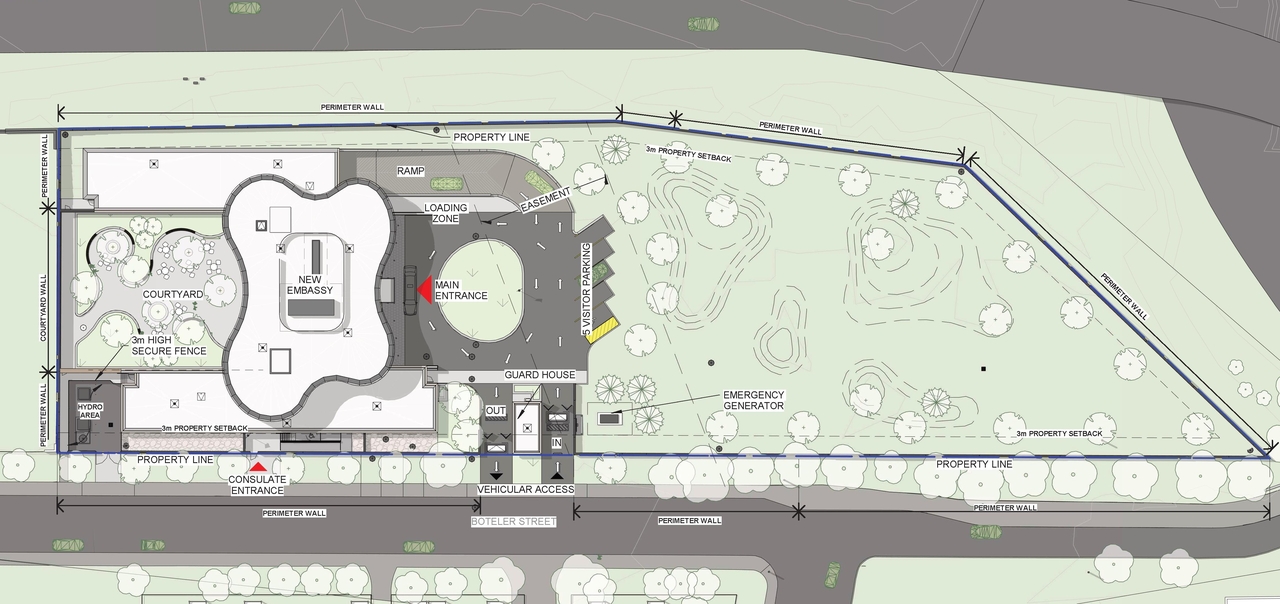 Construction site plan for project from page 20 of the file '2022-03-23 - UDRP Formal Review - D07-12-22-0041'