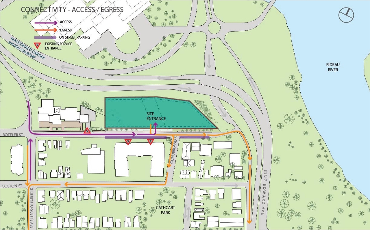 Construction site plan for project from page 9 of the file '2022-03-23 - UDRP Formal Review - D07-12-22-0041'