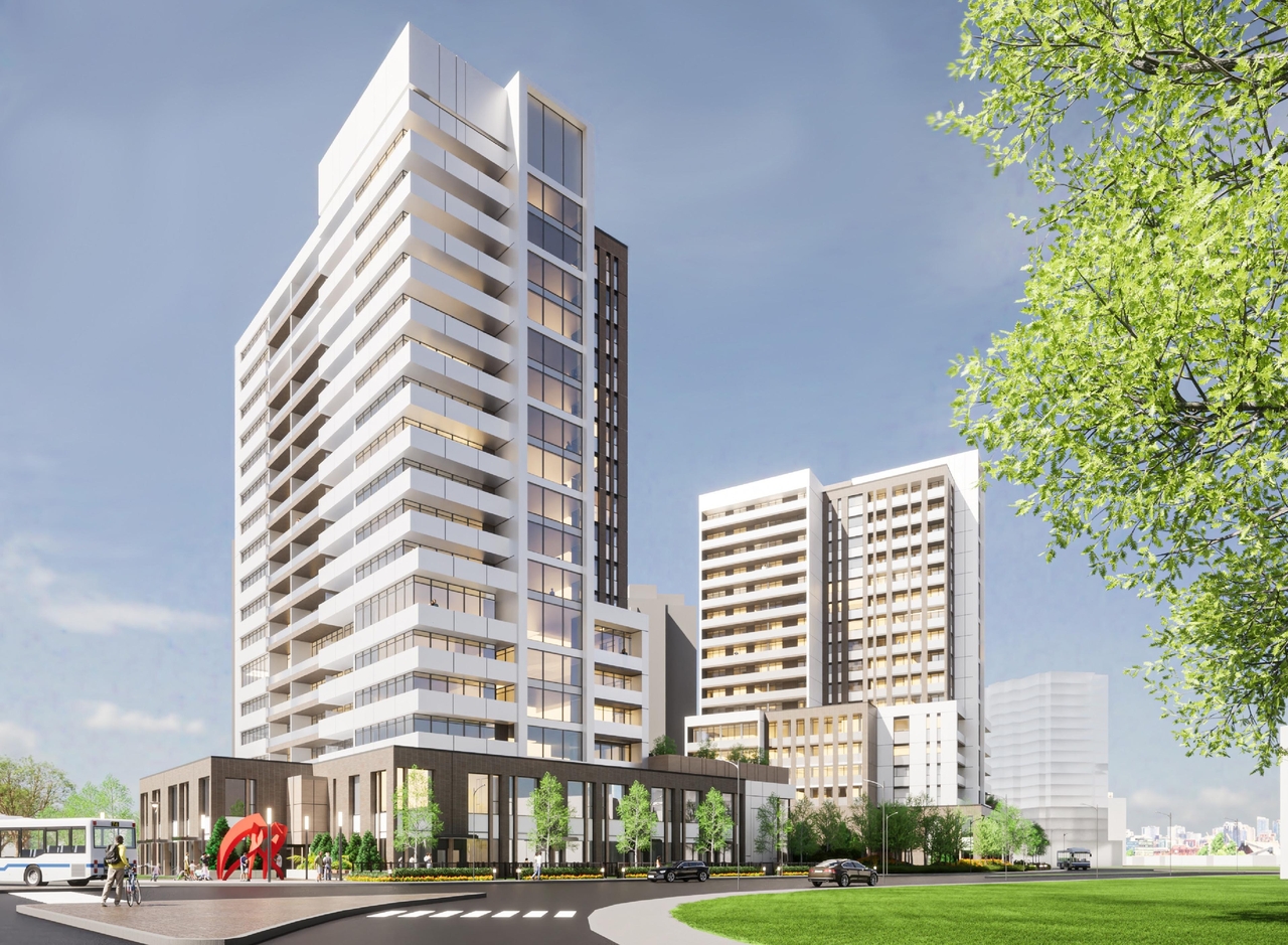 Rendering of building from page 1 of the file '2023-03-24 - renders - D07-12-22-0044'