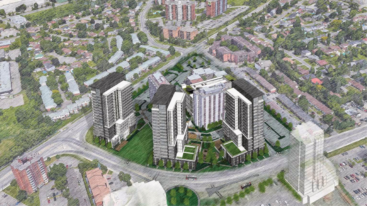 Rendering of building from page 3 of the file '2022-03-18 - Rendering Package - D07-12-22-0044'
