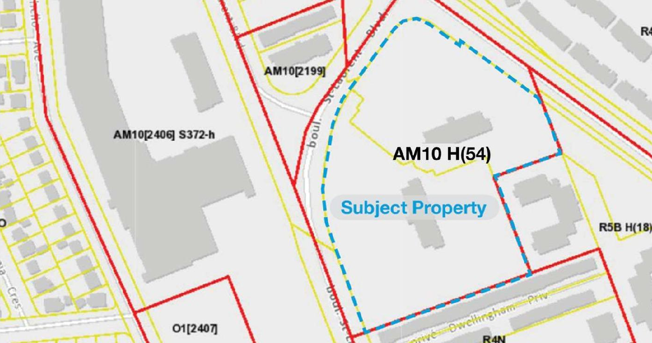 Construction site plan for project from page 47 of the file '2022-03-18 - Planning Rationale & Design Brief - D07-12-22-0044'