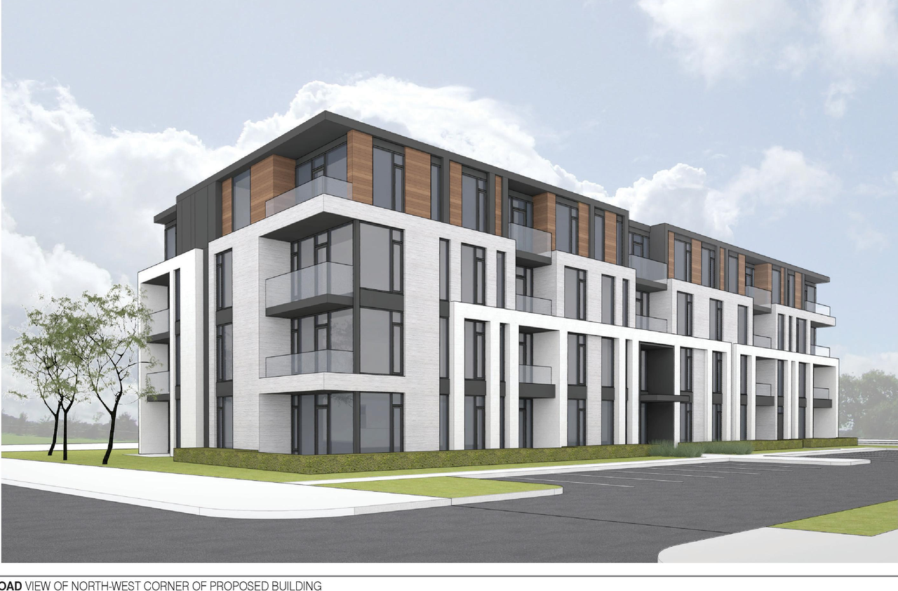 Rendering of building from page 3 of the file '2022-03-28 - Design Brief - D07-12-22-0050'