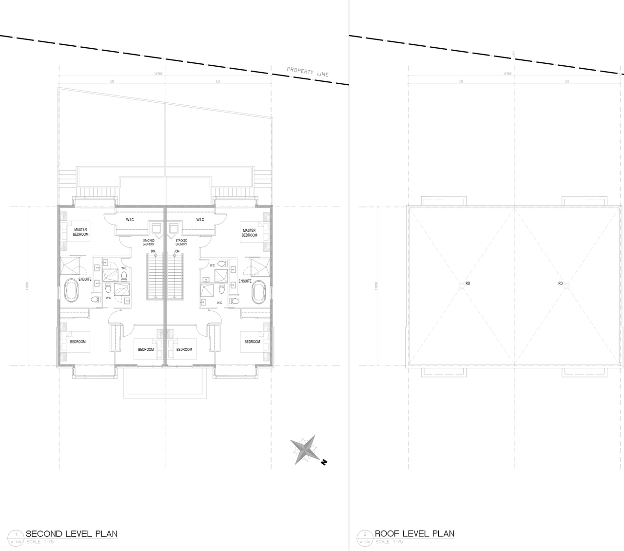 Floor plan for project from page 2 of the file '2022-04-04 - floor plans and elevations - D07-12-22-0055'