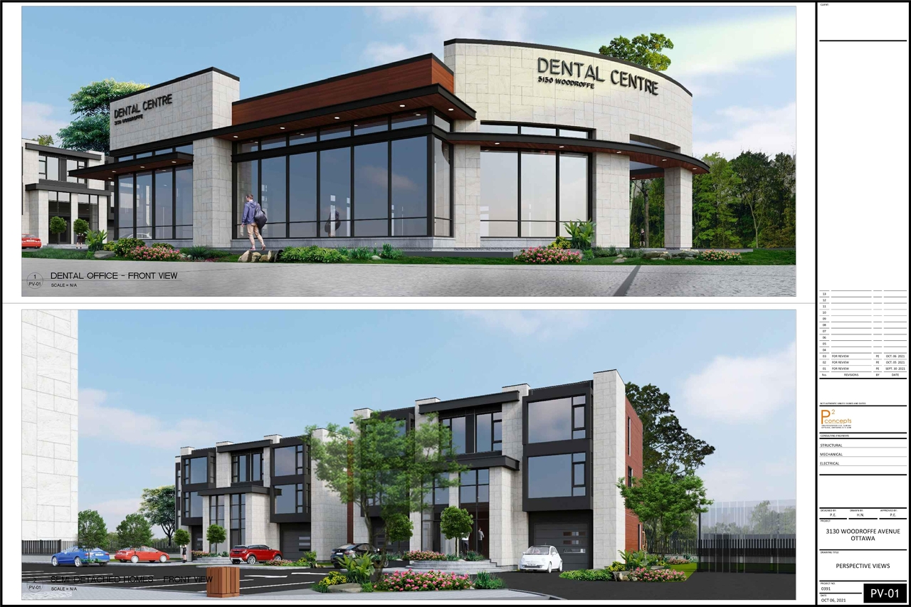 Rendering of building from page 1 of the file '2022-04-04 - Front View - D07-12-22-0055'