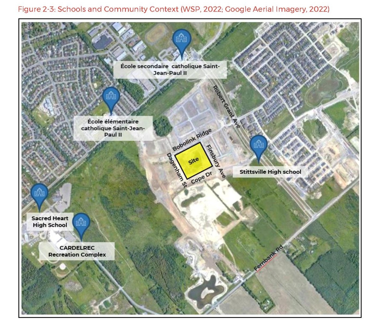 Construction site plan for project from page 10 of the file '2022-04-12 - Planning Rationale Public Consultation Strategy and Design Brief - D07-12-22-0058'