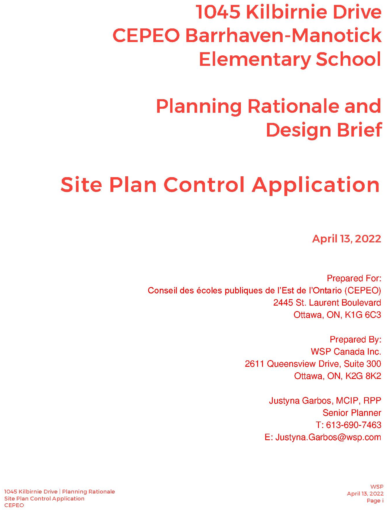 Construction site plan for project from page 2 of the file '2022-04-14 - Planning Rationale and Design Brief - D07-12-22-0060'