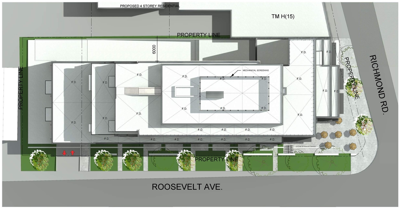 Construction site plan for project from page 1 of the file '2023-01-26 - Floor Plan - D07-12-22-0067'