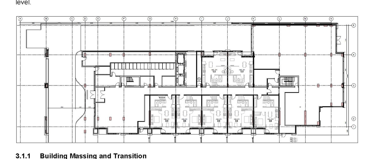 Floor plan for project from page 11 of the file '2022-04-25 - Planning Rationale & Design Brief - D07-12-22-0067'