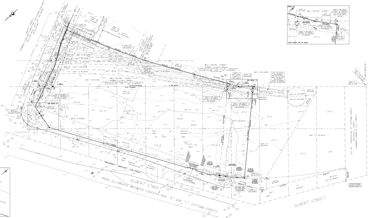Construction site plan for project from page 2 of the file '2022-04-26 - Site Plan, Floor Plans, Elevations - D07-12-22-0069'
