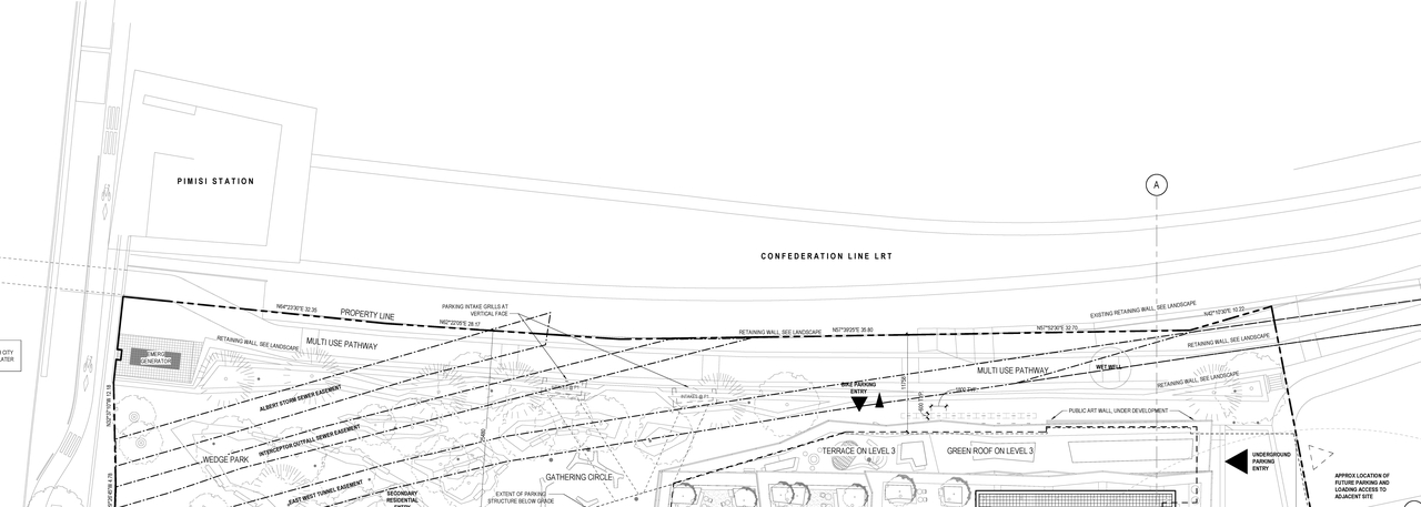 Construction site plan for project from page 4 of the file '2022-11-14 - Site Plan and Floor Plans - D07-12-22-0069'