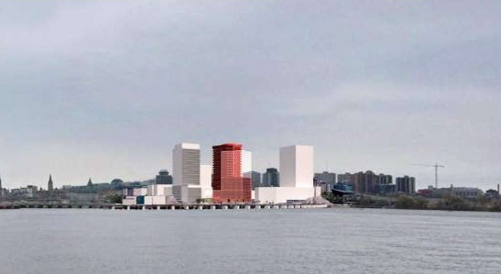 Rendering of building from page 12 of the file '2022-10-03 - Design Brief - D07-12-22-0071'