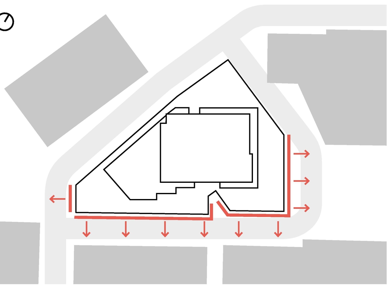 Construction site plan for project from page 26 of the file '2022-10-03 - Design Brief - D07-12-22-0071'
