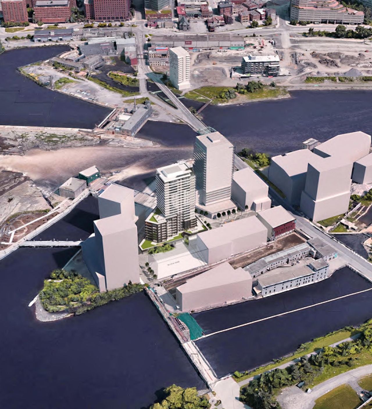 Rendering of building from page 3 of the file '2022-10-03 - Design Brief - D07-12-22-0071'