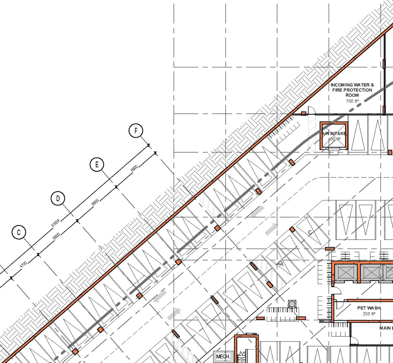 Construction site plan for project from page 33 of the file '2022-10-03 - Design Brief - D07-12-22-0071'