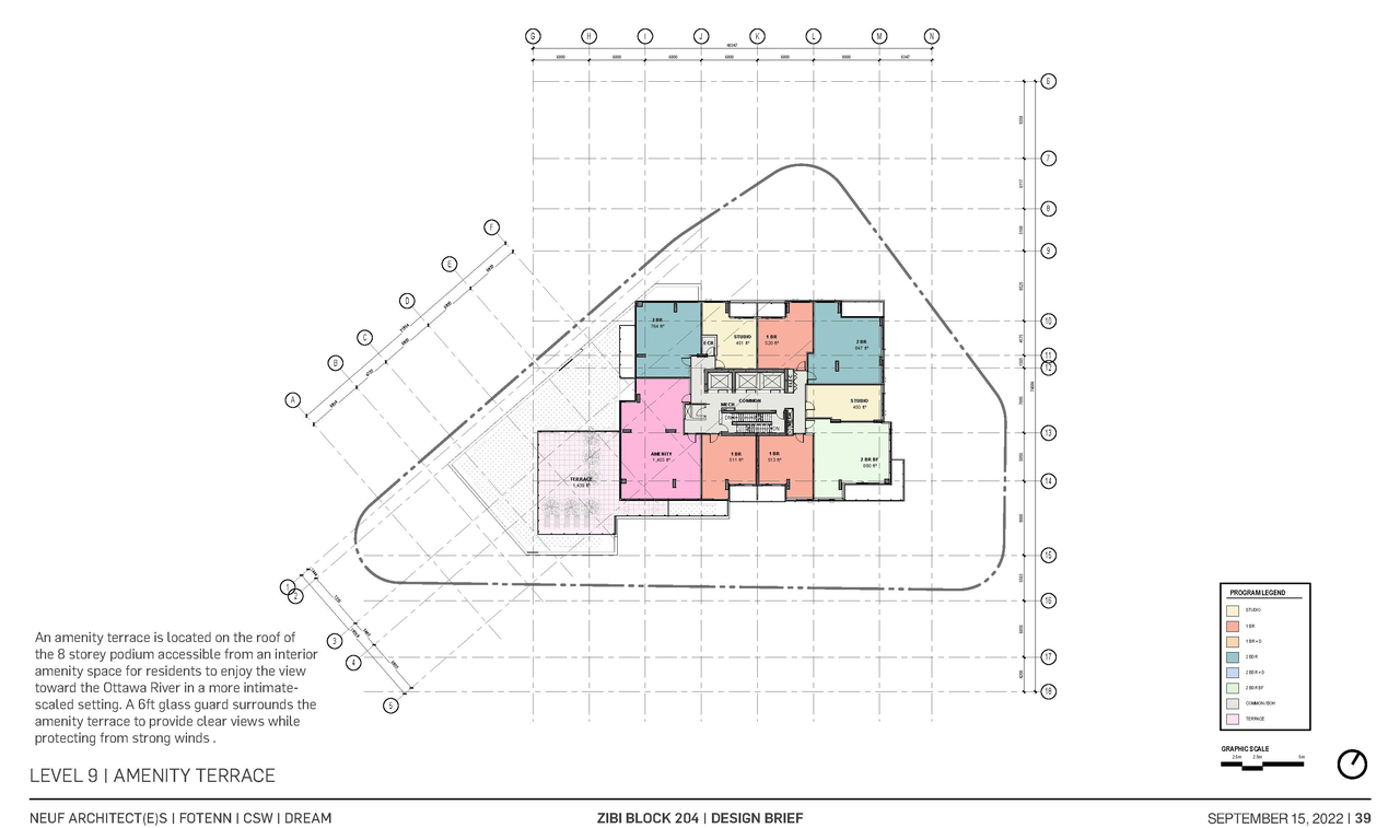 Floor plan for project from page 39 of the file '2022-10-03 - Design Brief - D07-12-22-0071'