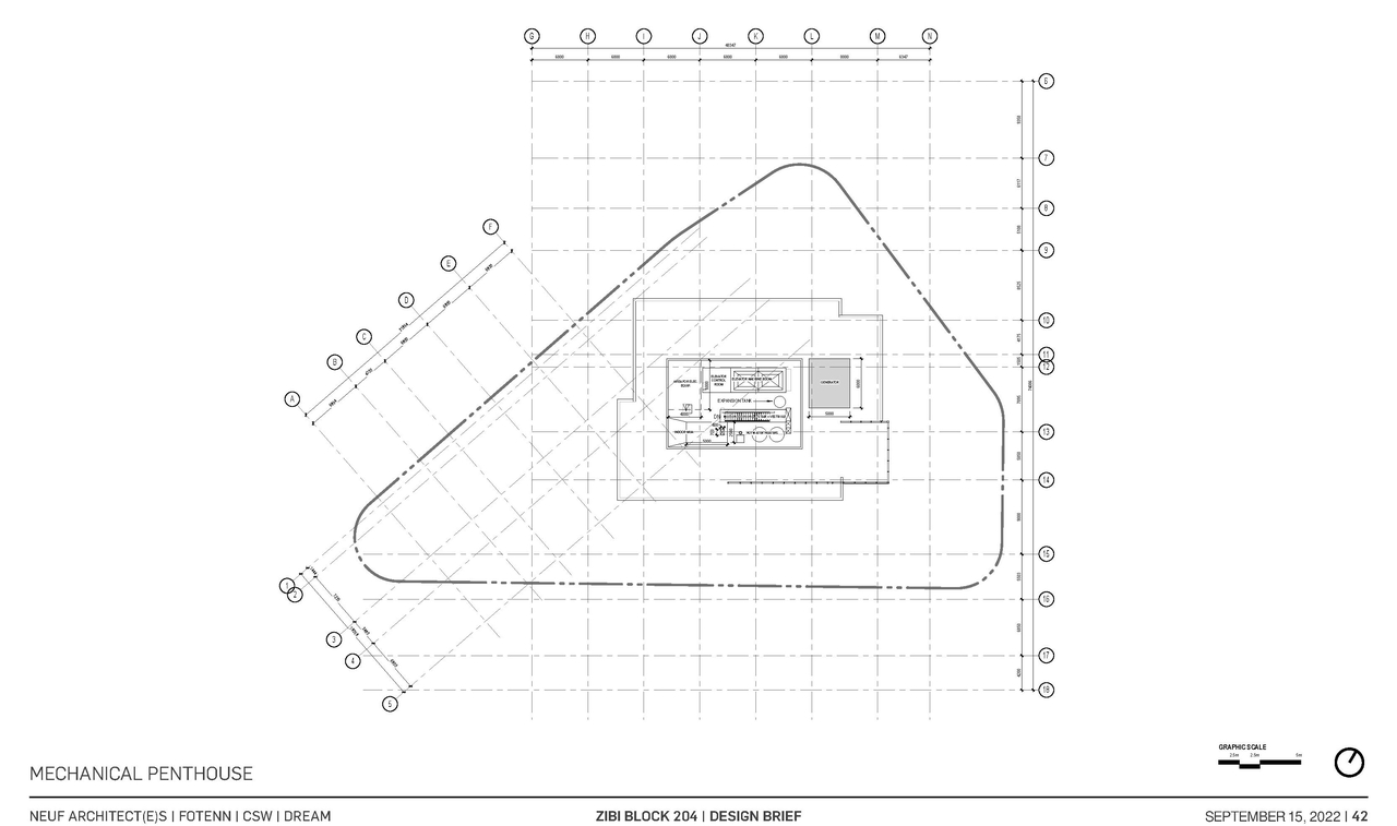 Floor plan for project from page 42 of the file '2022-10-03 - Design Brief - D07-12-22-0071'