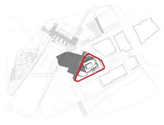 Construction site plan for project from page 49 of the file '2022-10-03 - Design Brief - D07-12-22-0071'