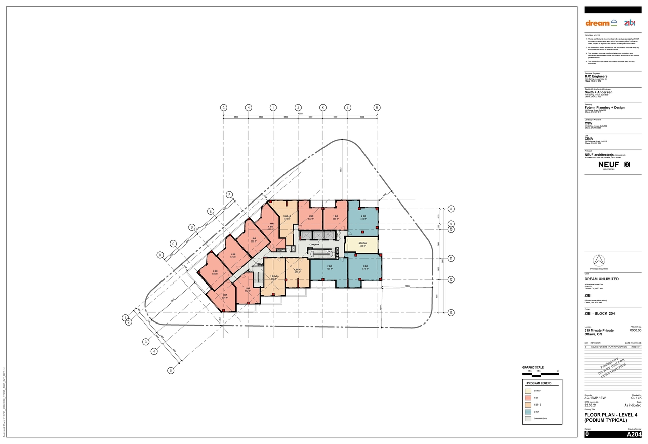 Floor plan for project from page 1 of the file '2022-04-27 - Floor Plan-Level 4 - D07-12-22-0071'
