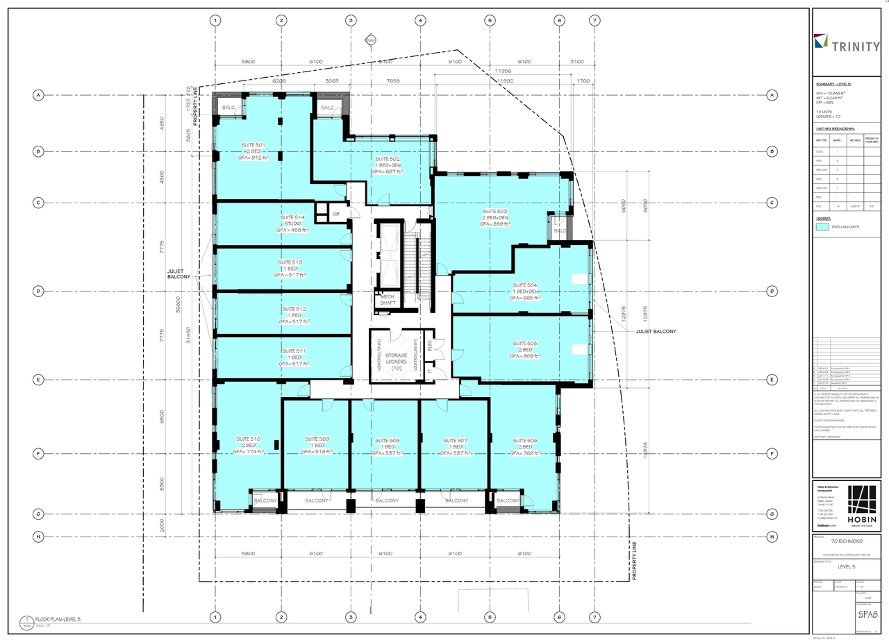 Floor plan for project from page 11 of the file '2023-06-28 - Site, Heritage Floor , Elevation Sections, Views Plans - D07-12-22-0082'