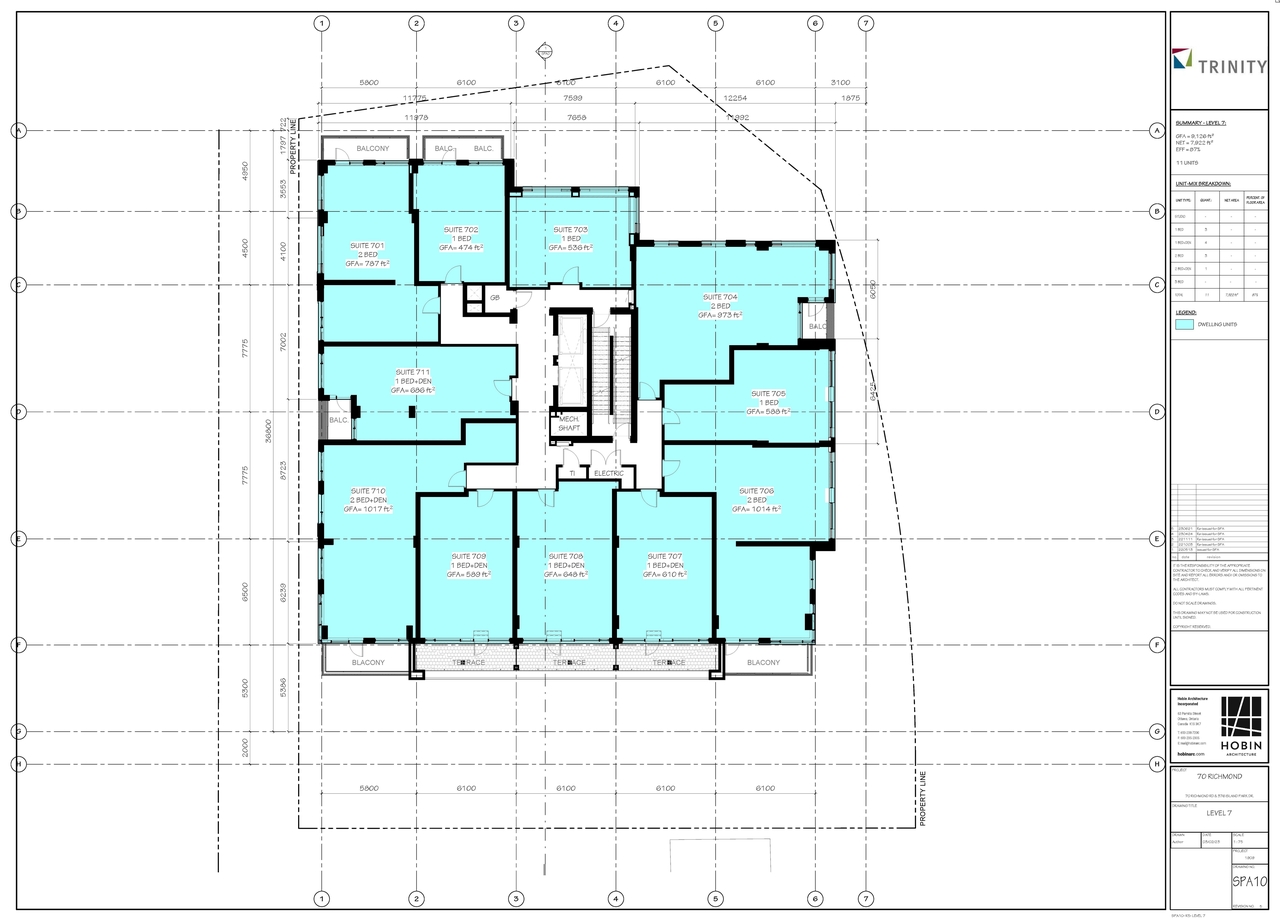 Construction site plan for project from page 13 of the file '2023-06-28 - Site, Heritage Floor , Elevation Sections, Views Plans - D07-12-22-0082'