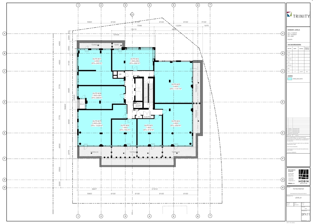 Construction site plan for project from page 14 of the file '2023-06-28 - Site, Heritage Floor , Elevation Sections, Views Plans - D07-12-22-0082'