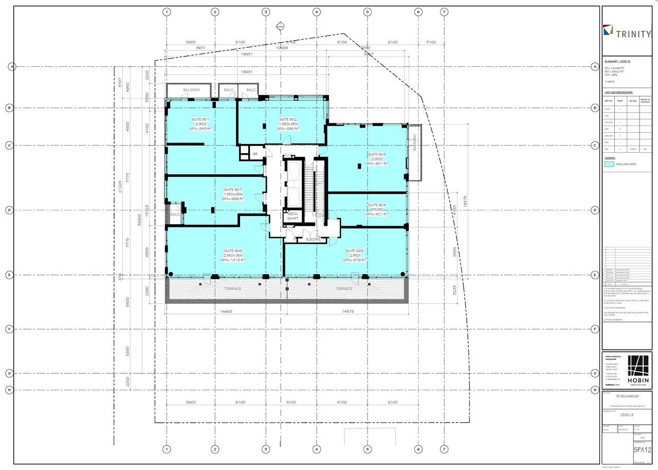 Floor plan for project from page 15 of the file '2023-06-28 - Site, Heritage Floor , Elevation Sections, Views Plans - D07-12-22-0082'