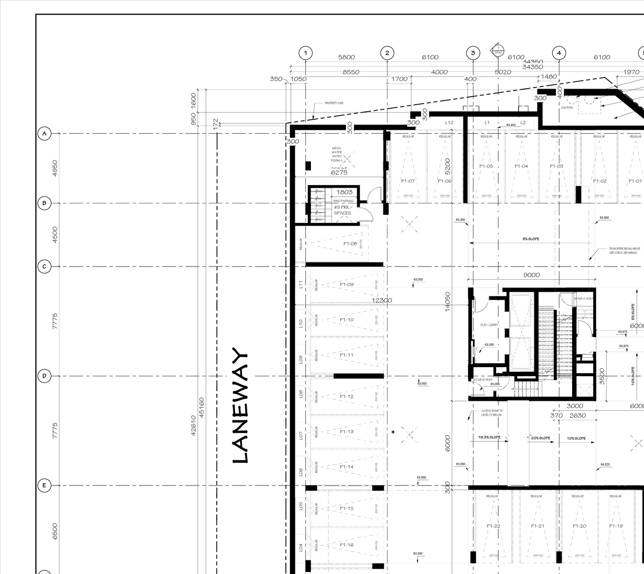 Construction site plan for project from page 5 of the file '2023-06-28 - Site, Heritage Floor , Elevation Sections, Views Plans - D07-12-22-0082'