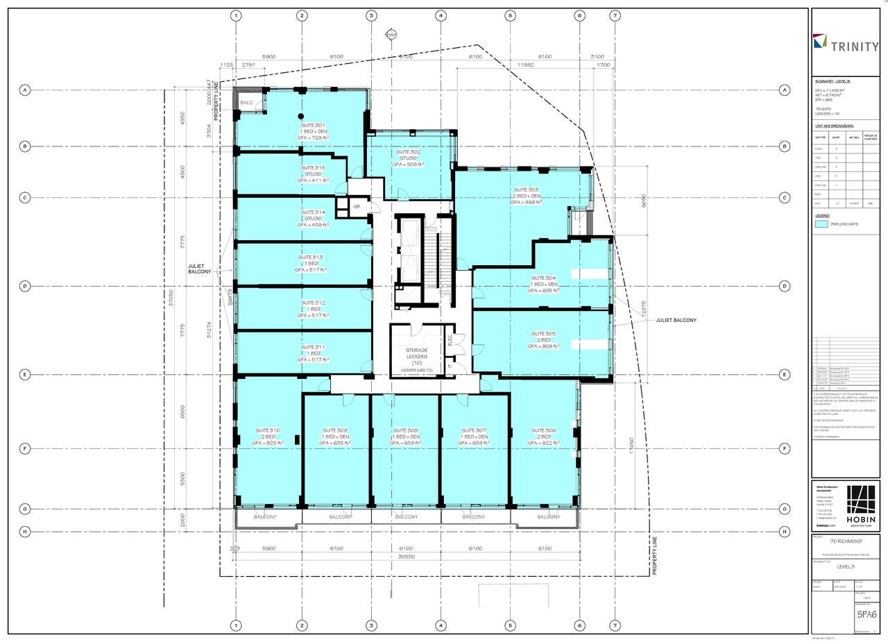 Construction site plan for project from page 9 of the file '2023-06-28 - Site, Heritage Floor , Elevation Sections, Views Plans - D07-12-22-0082'