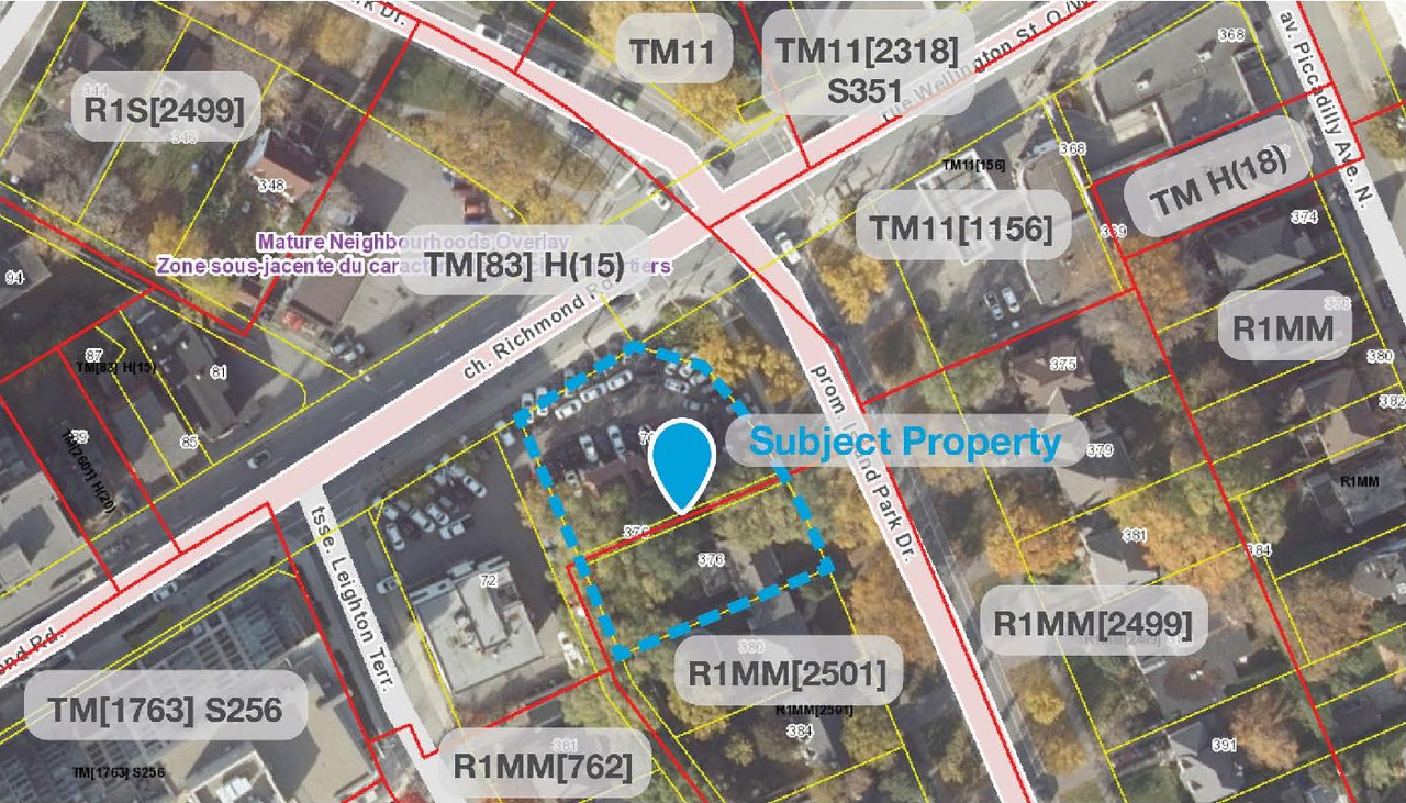 Construction site plan for project from page 16 of the file '2022-05-16 - Planning Rationale & Design Brief - D07-12-22-0082'