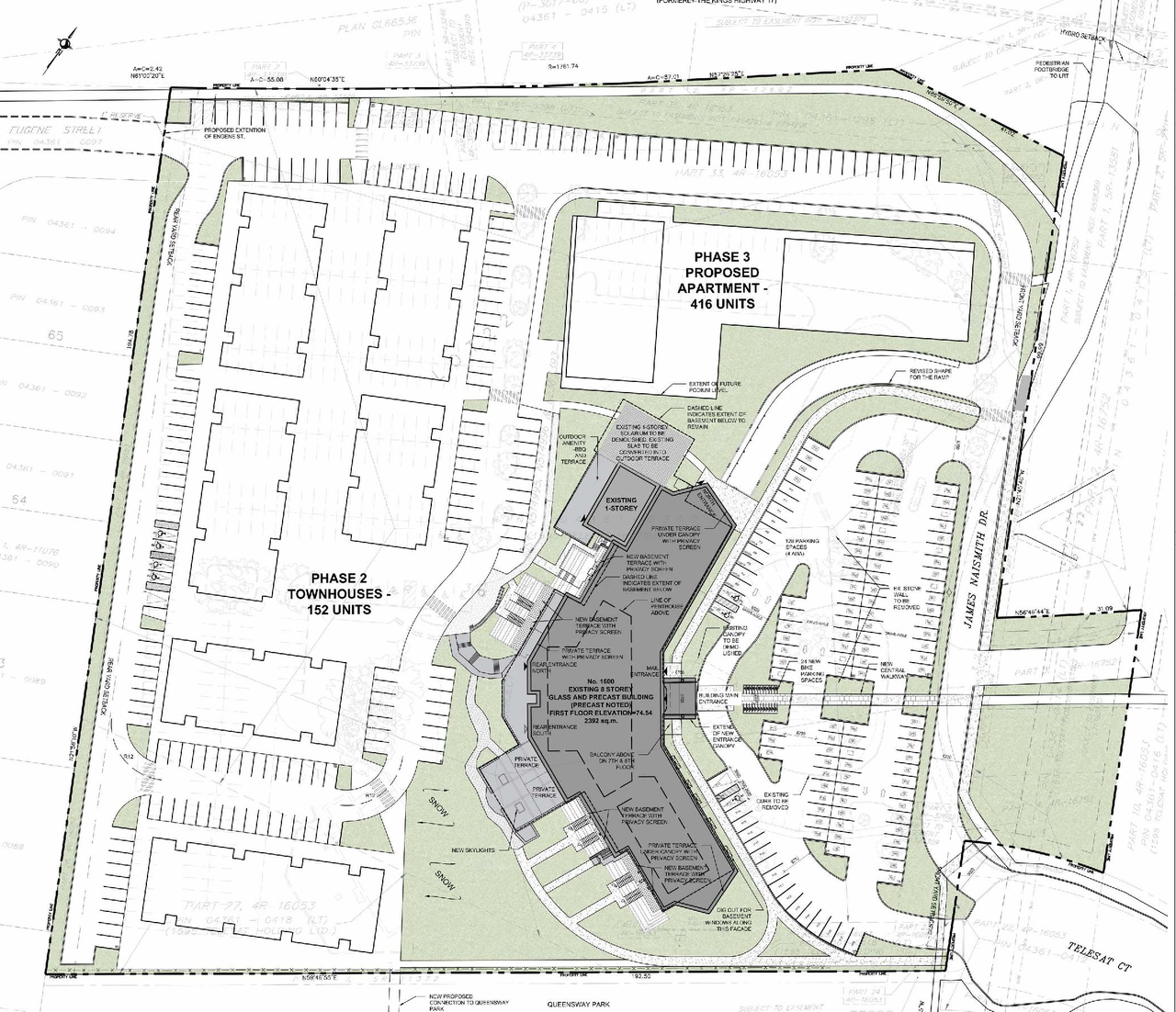 Construction site plan for project from page 17 of the file '2022-05-24 - UDRP Design Presentation - D07-12-22-0084'