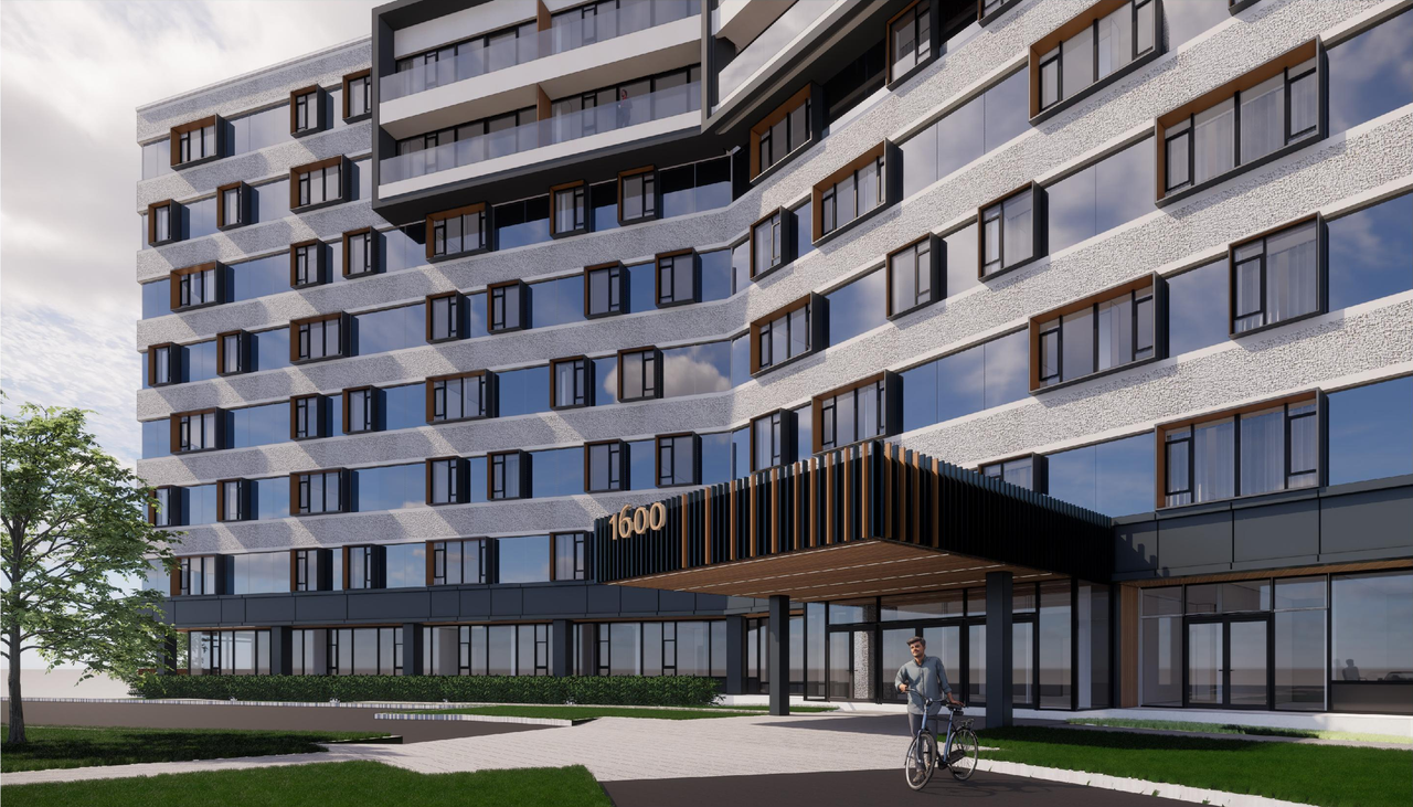 Rendering of building from page 19 of the file '2022-05-24 - UDRP Design Presentation - D07-12-22-0084'
