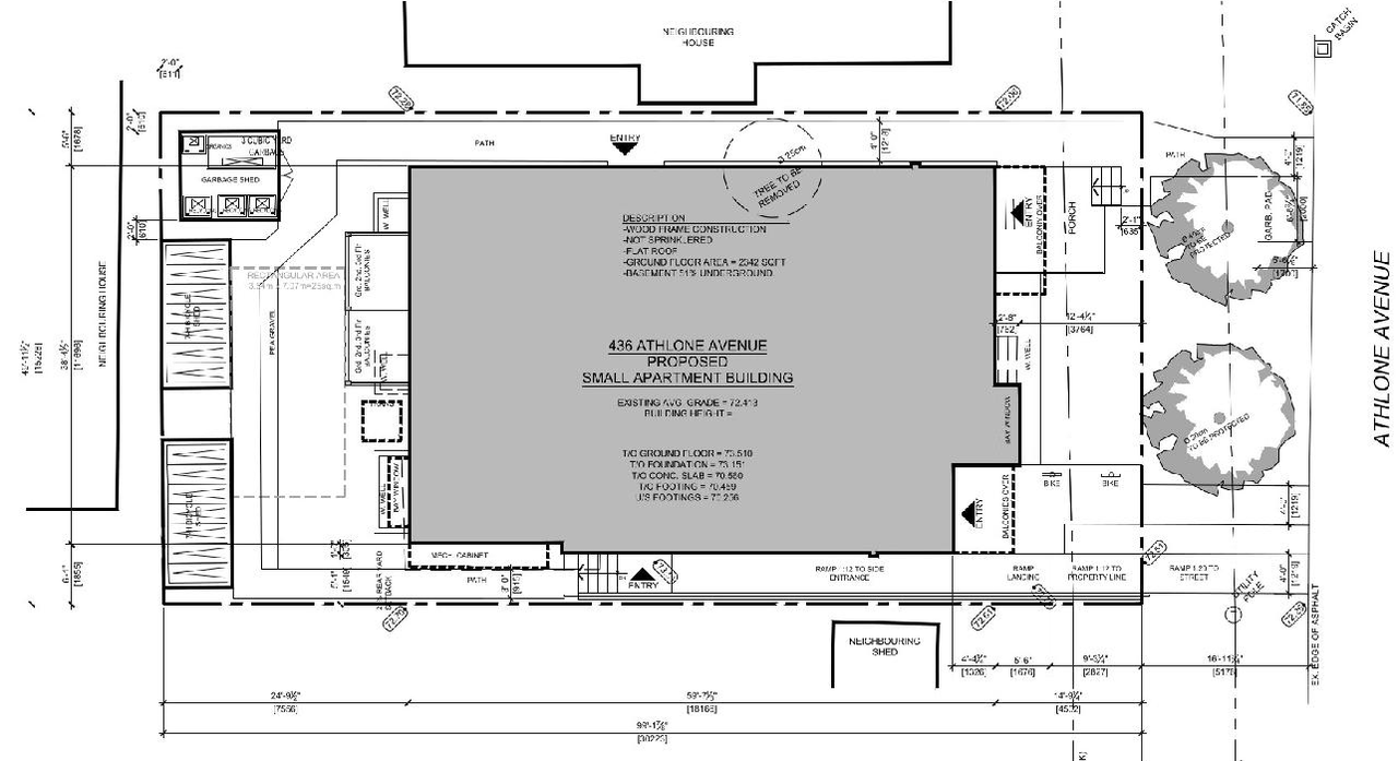 Construction site plan for project from page 7 of the file '2022-05-24 - Design Brief - D07-12-22-0086'