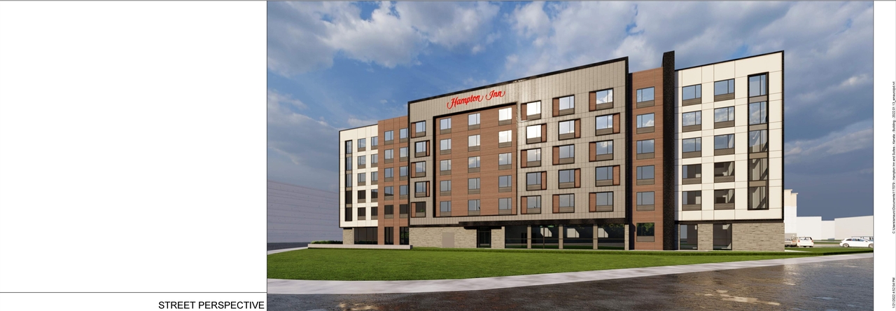 Rendering of building from page 3 of the file '2022-06-13 - Elevations and Renderings - D07-12-22-0091'