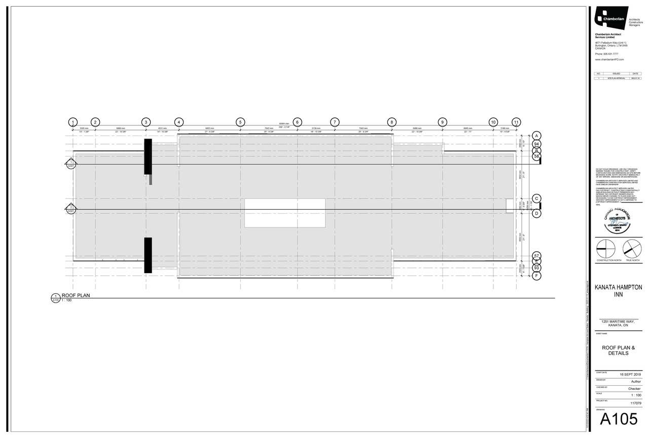 Construction site plan for project from page 3 of the file '2022-06-13 - Floor Plans - D07-12-22-0091'