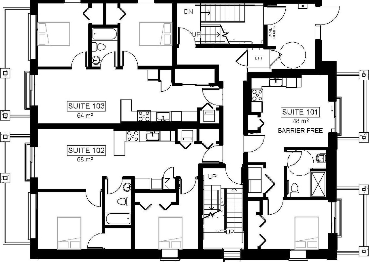Floor plan for project from page 13 of the file '2023-01-23 - Design Brief - D07-12-22-0094'