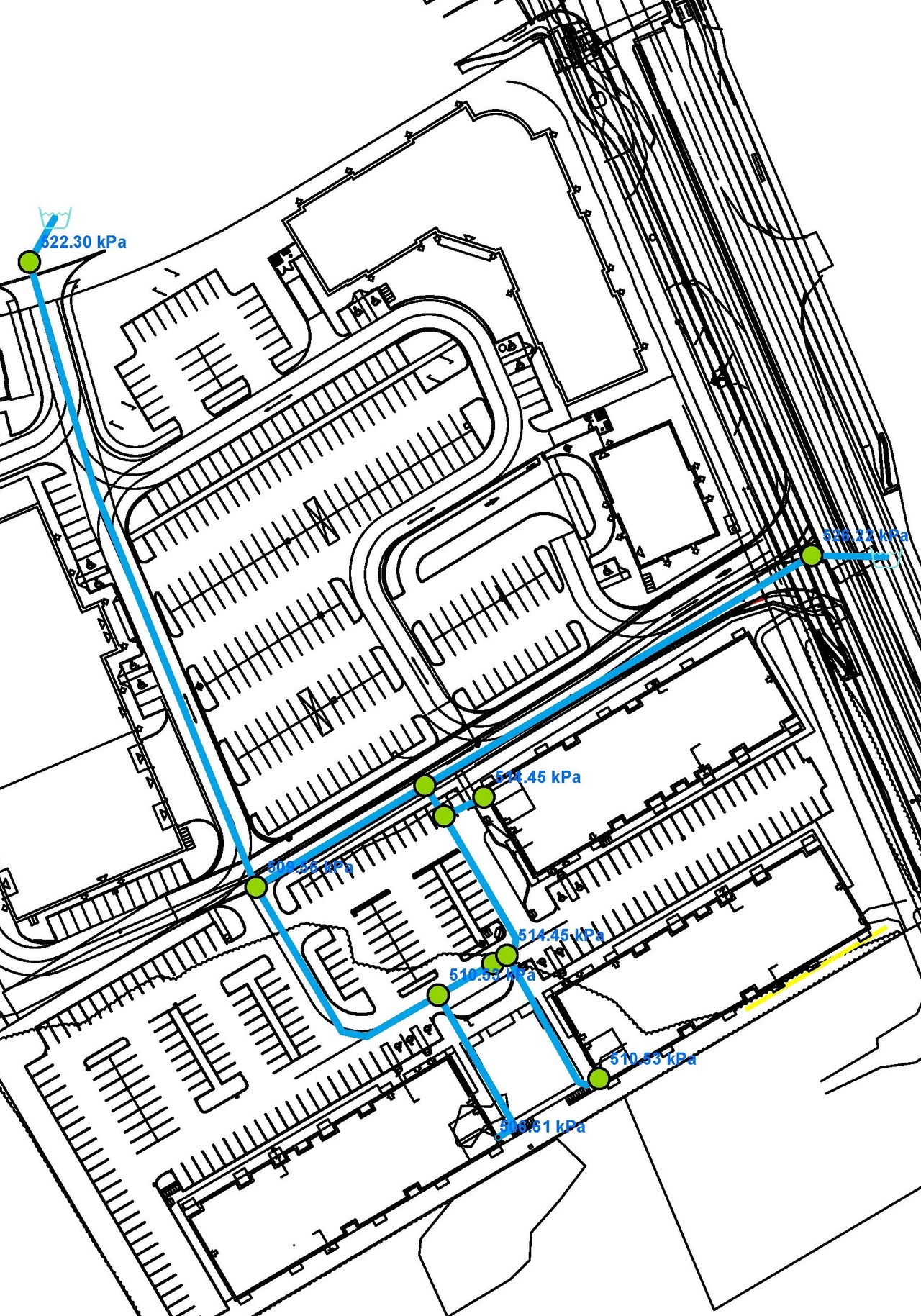 Construction site plan for project from page 43 of the file '2022-11-03 - Design Brief - D07-12-22-0097'