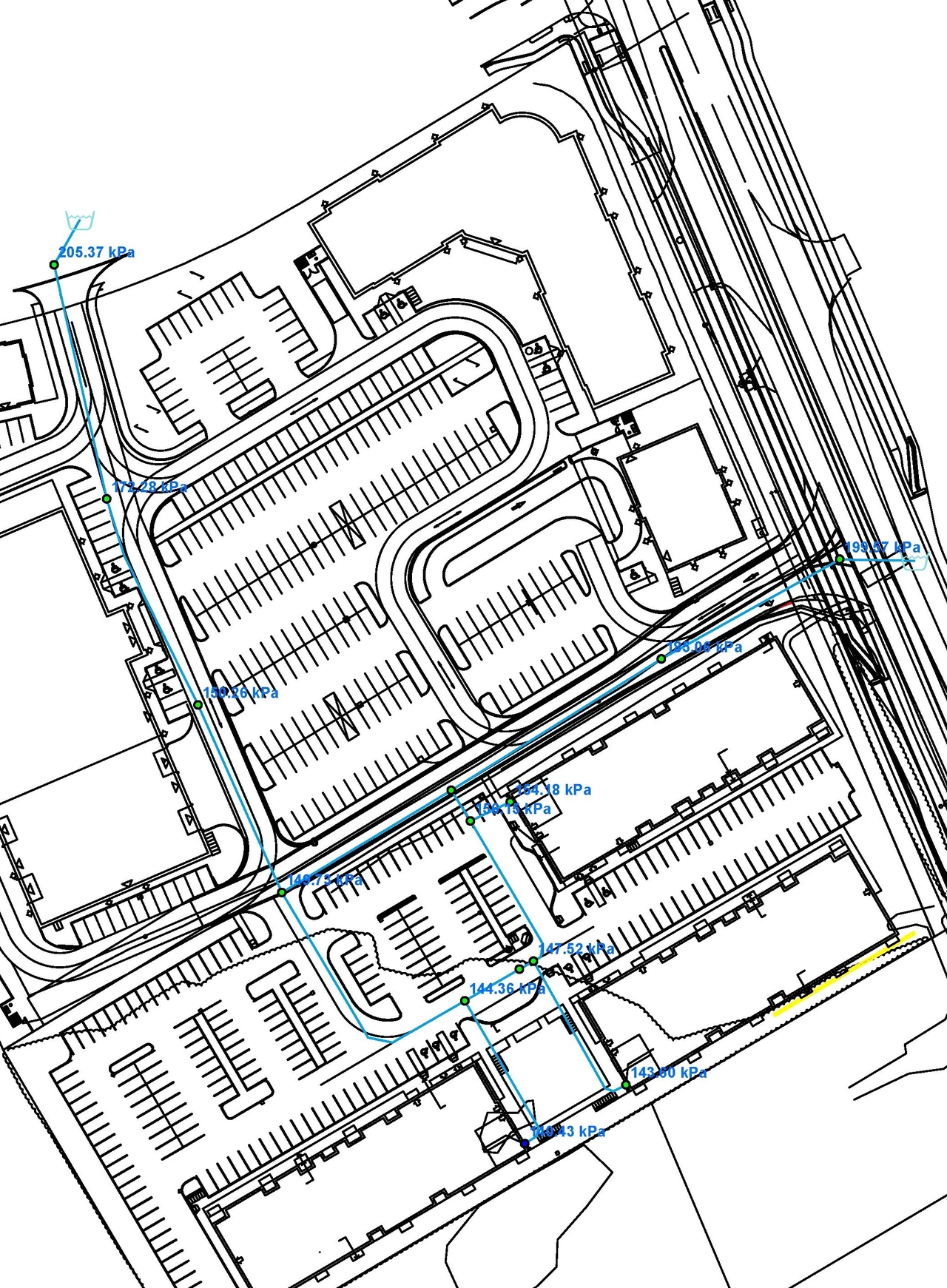 Construction site plan for project from page 48 of the file '2022-11-03 - Design Brief - D07-12-22-0097'