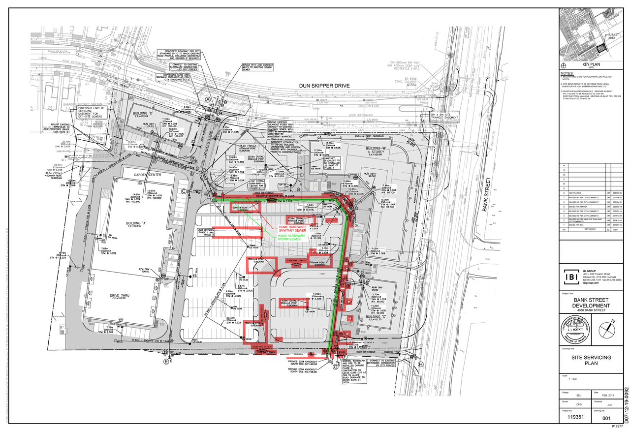 Construction site plan for project from page 70 of the file '2022-11-03 - Design Brief - D07-12-22-0097'
