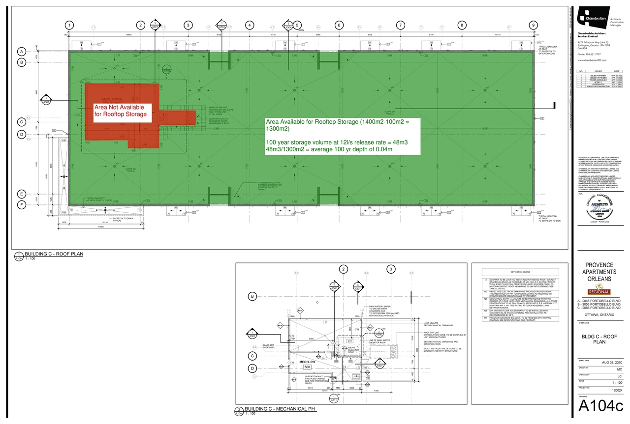 Construction site plan for project from page 85 of the file '2022-11-03 - Design Brief - D07-12-22-0097'