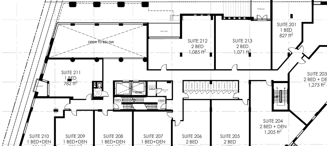 Construction site plan for project from page 1 of the file '2023-03-28 - Floor Plans - D07-12-22-0100'
