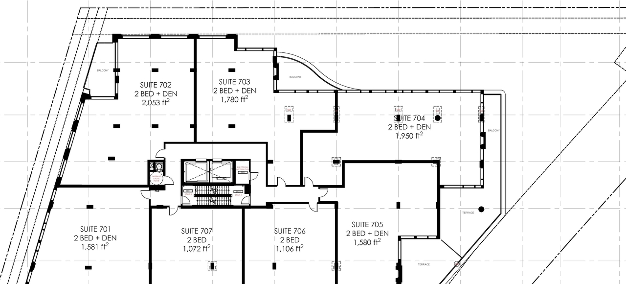 Floor plan for project from page 3 of the file '2023-03-28 - Floor Plans - D07-12-22-0100'