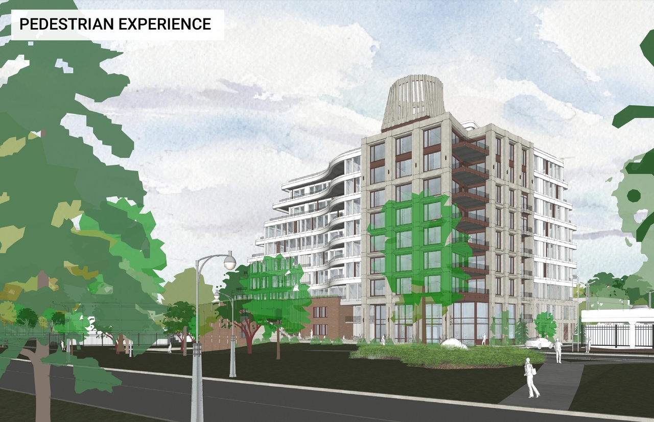 Rendering of building from page 10 of the file '2023-01-20 - Design Views - D07-12-22-0100'