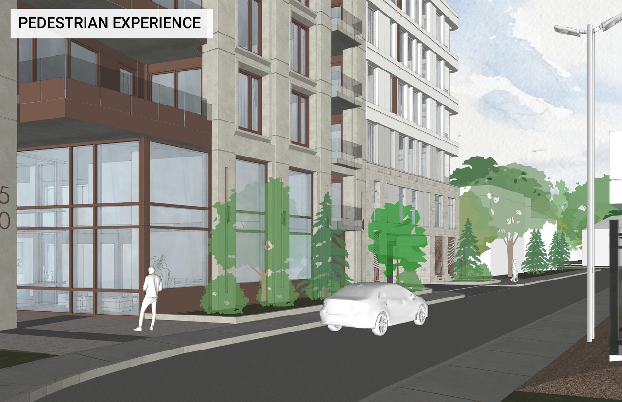 Rendering of building from page 14 of the file '2023-01-20 - Design Views - D07-12-22-0100'