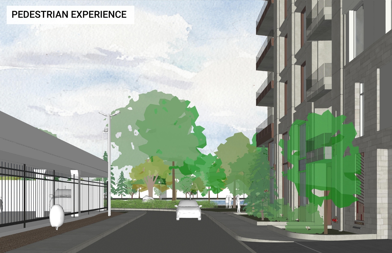 Rendering of building from page 15 of the file '2023-01-20 - Design Views - D07-12-22-0100'