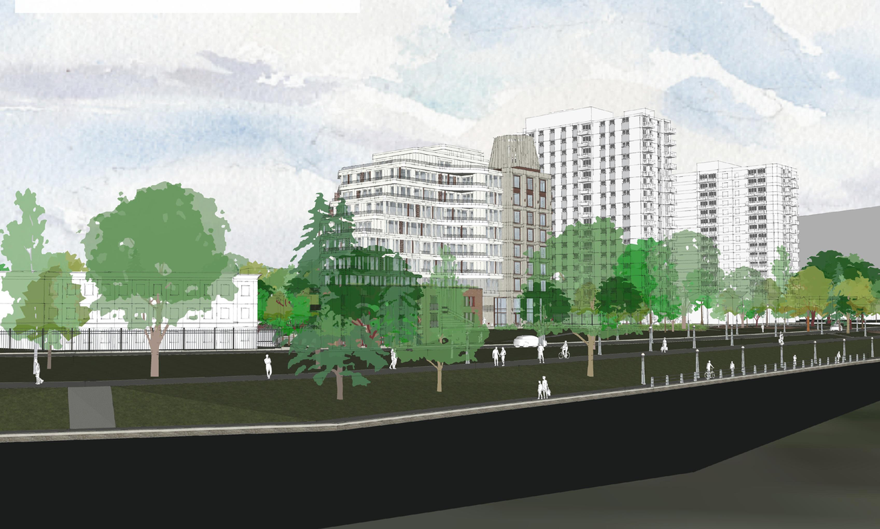 Rendering of building from page 23 of the file '2023-01-20 - Design Views - D07-12-22-0100'