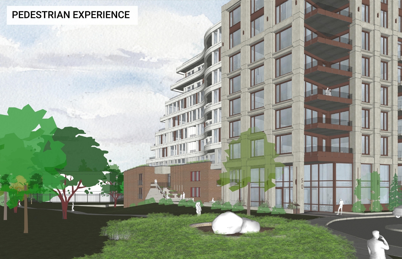 Rendering of building from page 9 of the file '2023-01-20 - Design Views - D07-12-22-0100'