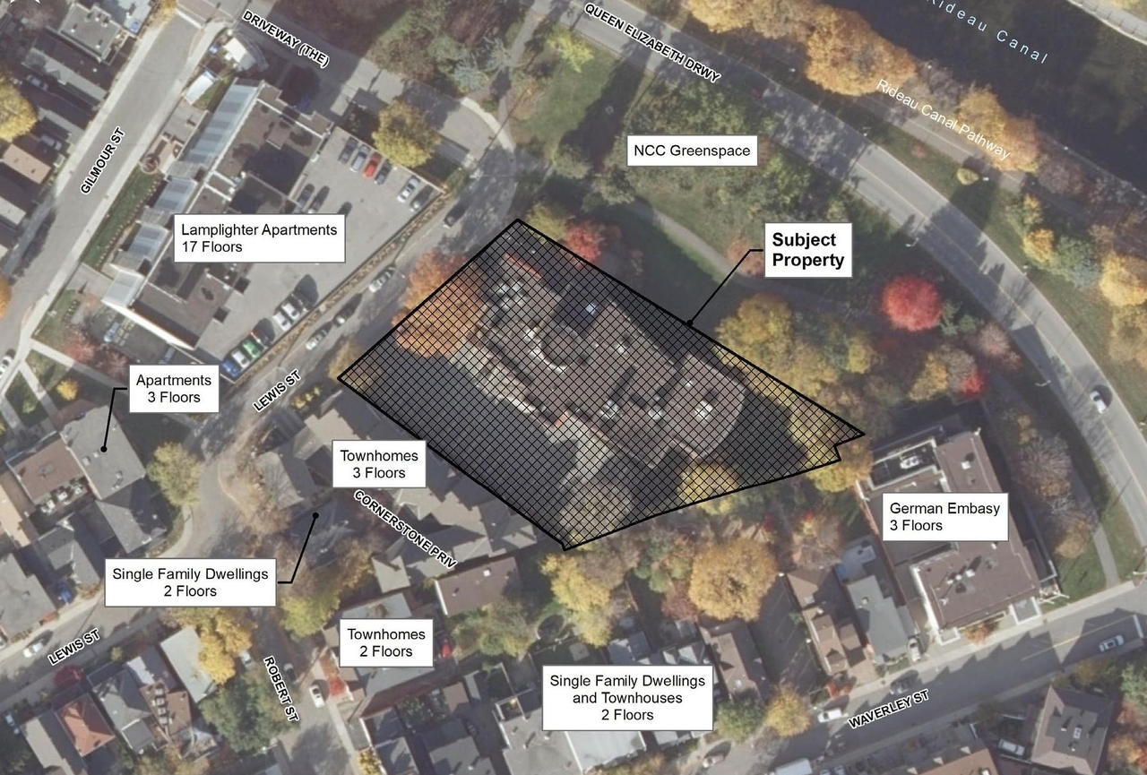Construction site plan for project from page 22 of the file '2023-01-20 - Design Brief - D07-12-22-0100'