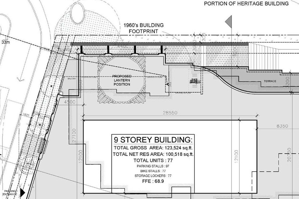 Construction site plan for project from page 24 of the file '2023-01-20 - Design Brief - D07-12-22-0100'