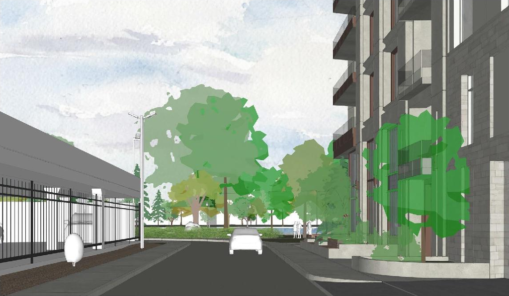 Rendering of building from page 37 of the file '2023-01-20 - Design Brief - D07-12-22-0100'