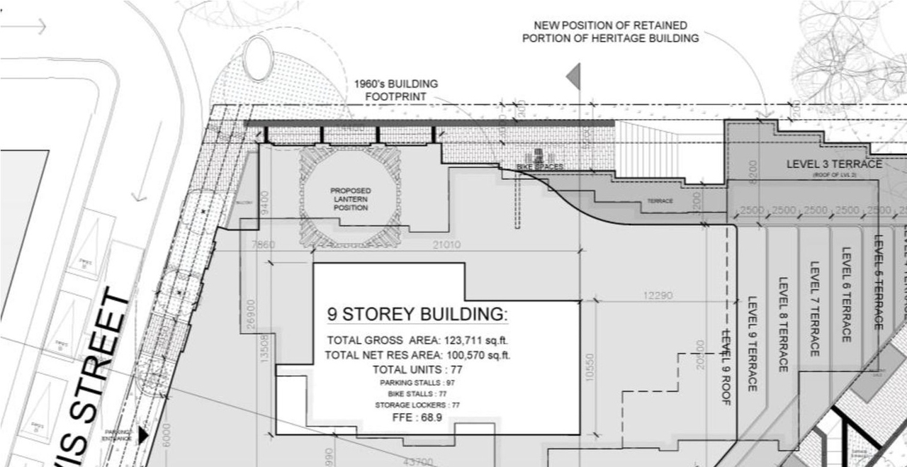 Construction site plan for project from page 23 of the file '2022-06-16 - Design Brief - D07-12-22-0100'